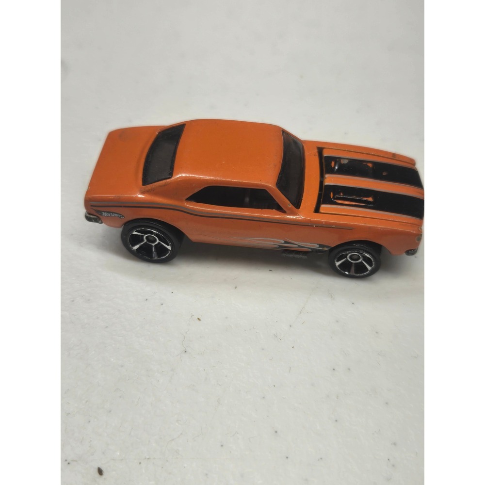 Hot Wheels 1967 Camaro Orange Black Racing Stripes Diecast Muscle Car Malaysia